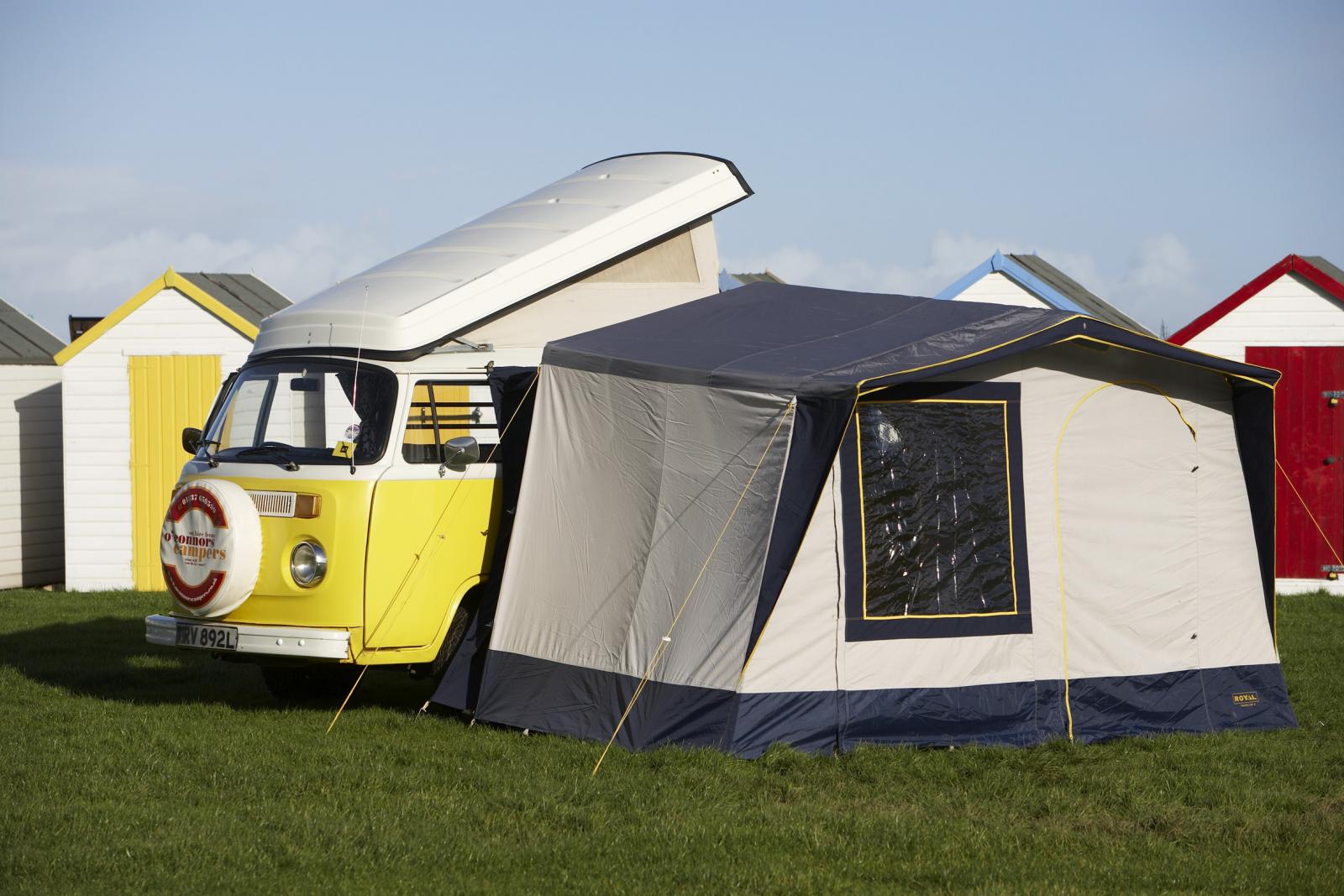 Freestanding awning £25 VW Camper Van Hire Devon, Cornwall