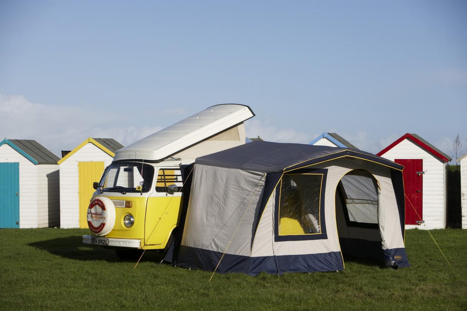 Freestanding awning £25 VW Camper Van Hire Devon, Cornwall